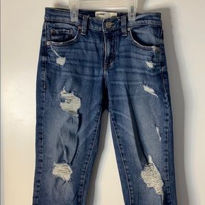 Denim ankle straight jean
